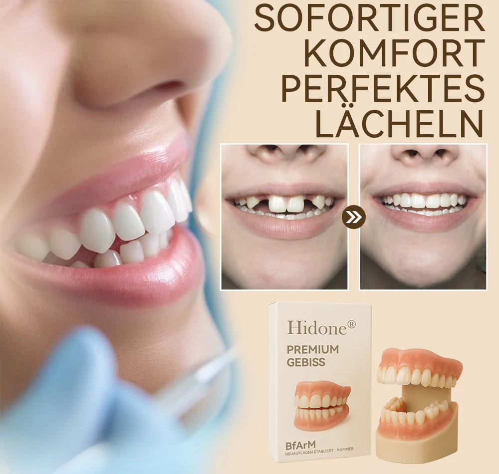 𝐇𝐢𝐝𝐨𝐧𝐞®🚀 - 🦷𝐏𝐫𝐞𝐦𝐢𝐮𝐦 𝐆𝐞𝐛𝐢𝐬𝐬🦷（✨Geeignet für alle Mundformen, speziell angefertigte Zahnersätze für die perfekte Passform✨）
