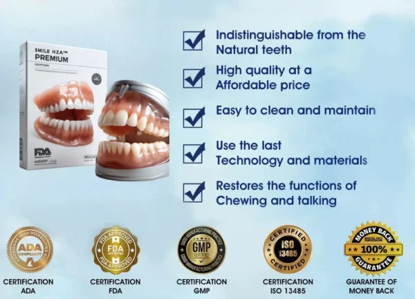 Hidone®Full Denture Set🦷Advanced Self-Adjusting Dental Materials💃💃 (⏰Limited time discount last 30 minutes⏰)