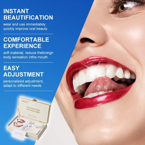 (Affordable Beauty🧏‍♀️🧏‍♂️)--Laozik™ --Advanced Customized Full Denture Set🦷