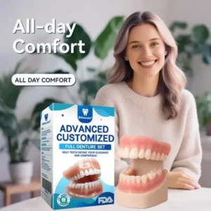 Bikenda® 👧🏻🔆- 𝐏𝐫𝐞𝐦𝐢𝐮𝐦 𝐃𝐞𝐧𝐭𝐮𝐫𝐞- (✨Suitable for all mouth shapes, custom-made dentures for a perfect fit✨）