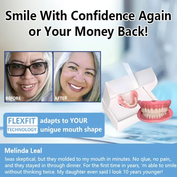 😁 "Snap In. Stay Put. Smile All Day — Or Your Money Back!" 𝗠𝗲𝗱𝗶𝗰𝗮𝗹-𝗚𝗿𝗮𝗱𝗲 𝗙𝘂𝗻𝗰𝘁𝗶𝗼𝗻𝗮𝗹 𝗧𝗵𝗶𝗰𝗸𝗲𝗻𝗲𝗱 𝗗𝗲𝗻𝘁𝘂𝗿𝗲𝘀