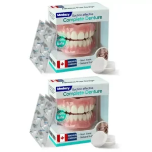 ✅ Proudly made and shipped from Canada| Medazy® Suction-fit Complete Denture 🦷🍎🍏