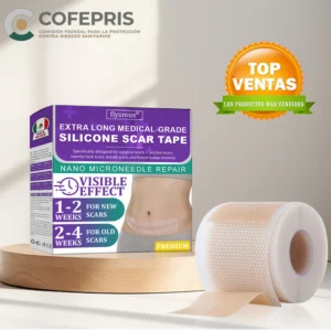 🏷️ Tienda Oficial: Flysmus® ReGen Cinta de Micronadles con Ácido Hialurónico Nano-Heal 💝 Tratamiento de cicatrices nuevas y antiguas, reducción de cicatrices quirúrgicas, estrías, queloides, acné, quemaduras, verrugas, dermatomas y venas varicosas