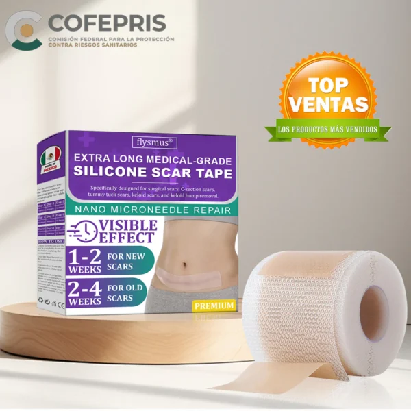 🏷️ Tienda Oficial: Flysmus® ReGen Cinta de Micronadles con Ácido Hialurónico Nano-Heal 💝 Tratamiento de cicatrices nuevas y antiguas, reducción de cicatrices quirúrgicas, estrías, queloides, acné, quemaduras, verrugas, dermatomas y venas varicosas