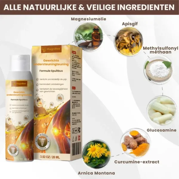 MagniBee™ Gewrichtsondersteuning Formule Spuitbus | Verlicht stijve gewrichten en herstel je soepele beweging in 7 dagen