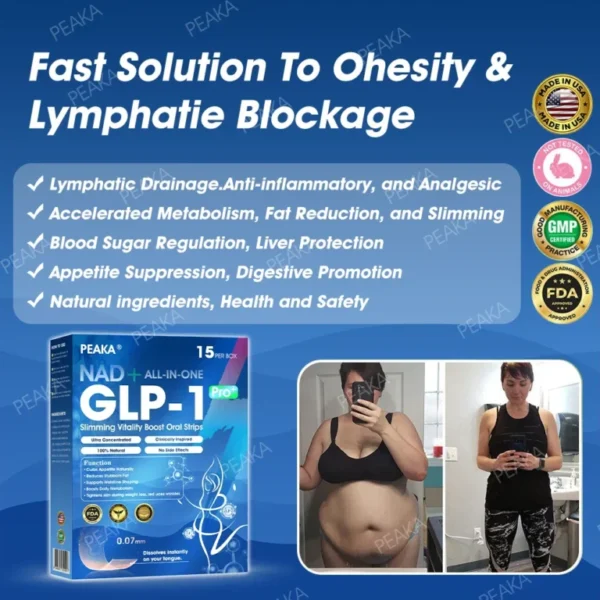 【Last Day Promotion 80% OFF🥇】PEAKA® GLP‑1 Seven-in-One Slimming Vitality Boost Oral Strips 👩‍⚕️ TGA-Certified | 1 Strip Daily | Visible Results in 7 Days ✅ Supports Weight Loss, Heart Health, Blood Sugar, Sleep & Joint Mobility