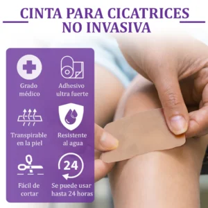 🏷️ Tienda Oficial: Flysmus® ReGen Cinta de Micronadles con Ácido Hialurónico Nano-Heal 💝 Tratamiento de cicatrices nuevas y antiguas, reducción de cicatrices quirúrgicas, estrías, queloides, acné, quemaduras, verrugas, dermatomas y venas varicosas