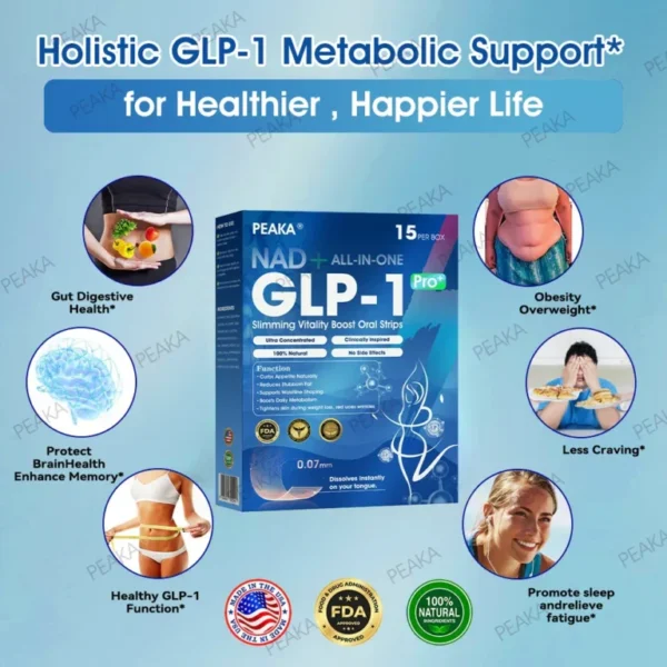 【Last Day Promotion 80% OFF🥇】PEAKA® GLP‑1 Seven-in-One Slimming Vitality Boost Oral Strips 👩‍⚕️ TGA-Certified | 1 Strip Daily | Visible Results in 7 Days ✅ Supports Weight Loss, Heart Health, Blood Sugar, Sleep & Joint Mobility