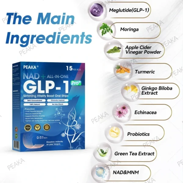 【Last Day Promotion 80% OFF🥇】PEAKA® GLP‑1 Seven-in-One Slimming Vitality Boost Oral Strips 👩‍⚕️ TGA-Certified | 1 Strip Daily | Visible Results in 7 Days ✅ Supports Weight Loss, Heart Health, Blood Sugar, Sleep & Joint Mobility