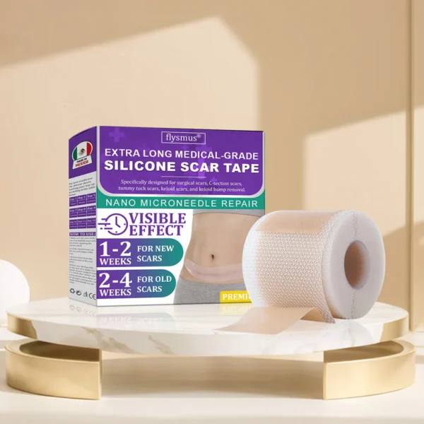🏷️ Tienda Oficial: Flysmus® ReGen Cinta de Micronadles con Ácido Hialurónico Nano-Heal 💝 Tratamiento de cicatrices nuevas y antiguas, reducción de cicatrices quirúrgicas, estrías, queloides, acné, quemaduras, verrugas, dermatomas y venas varicosas