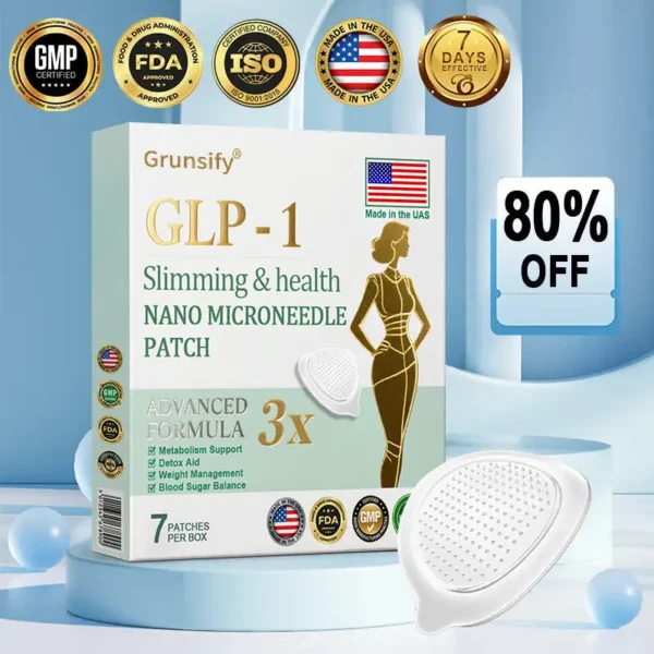 【Last Minute! 80% OFF】Grunsify® NIDDK-Tirzepatide Nano Patch 🇺🇸⚕️ (Painless 24/7 Fat Burning | Lose 20 Pounds in Weeks | Crush Cravings Fast!