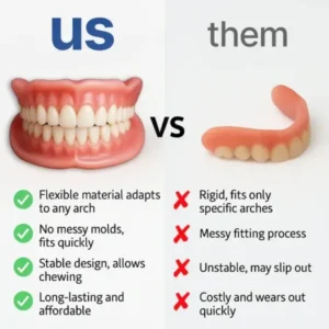 NESLEMY™ Custom-Fit Functional Dentures – Perfectly Fitted in Minutes at Home