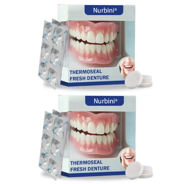 Nurbini® ThermoSeal Fresh Denture - ✅ Clinically proven to completely solve denture slippage and discomfort!