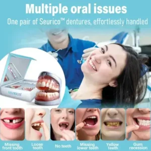 ✅Official Store | Seurico™ Silicone Full Denture Set – Recommended by the American Dental Association (ADA)