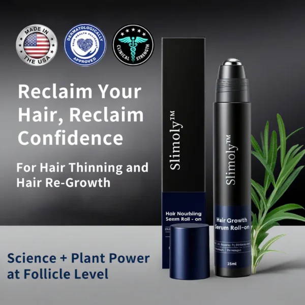 Slimoly™ Professional Anti-Hair Loss Roll-On – Stimulates Hair Growth in 1–2 Weeks