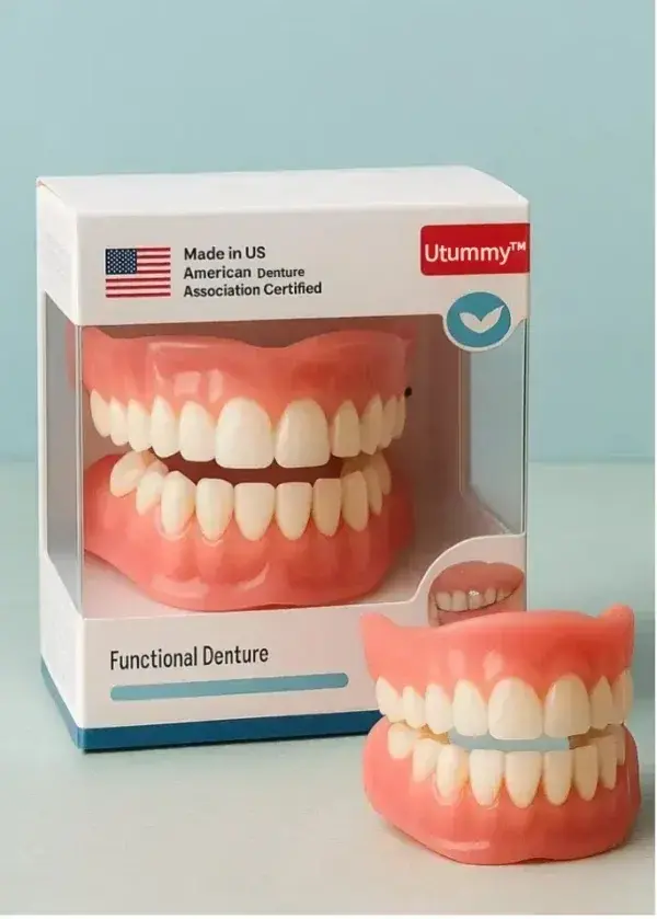 Utummy™ Functional Dentures – Dentist Recommended for Seniors 45+ | Made in USA | FDA Cleared2