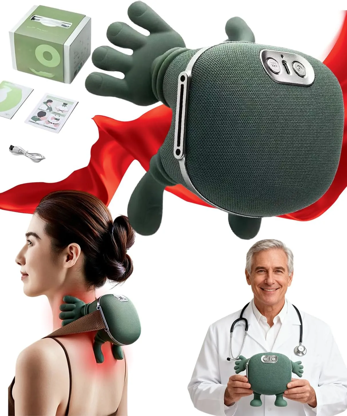 Sorebest™ Hand‑Grip Neck & Shoulder Massager