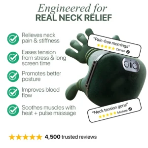 Sorebest™ Hand‑Grip Neck & Shoulder Massager