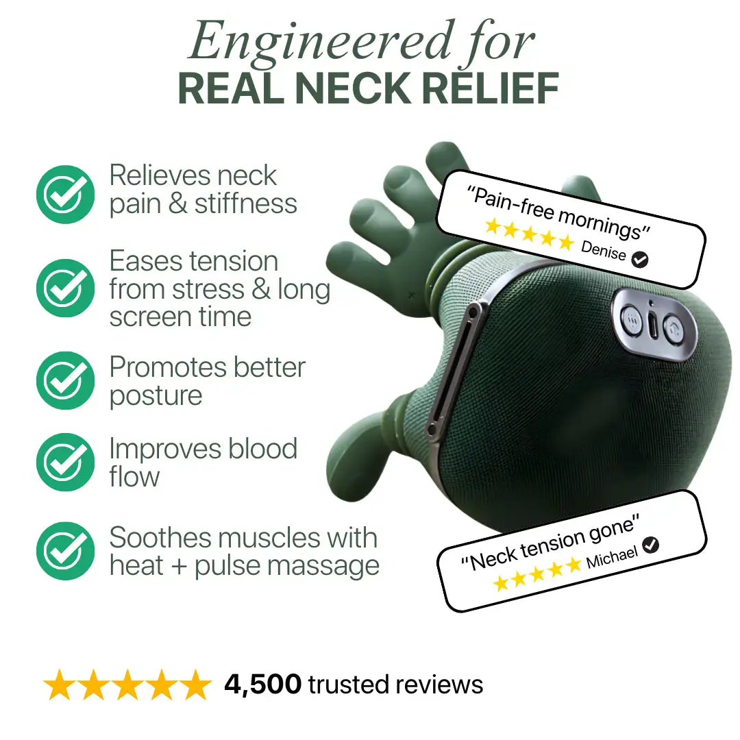 Sorebest™ Hand‑Grip Neck & Shoulder Massager