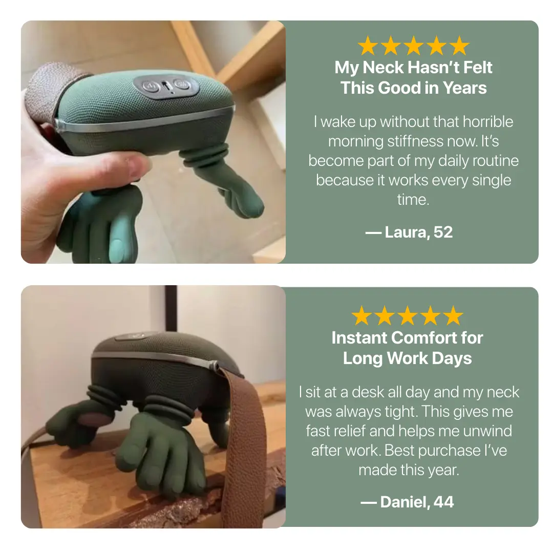 Sorebest™ Hand‑Grip Neck & Shoulder Massager