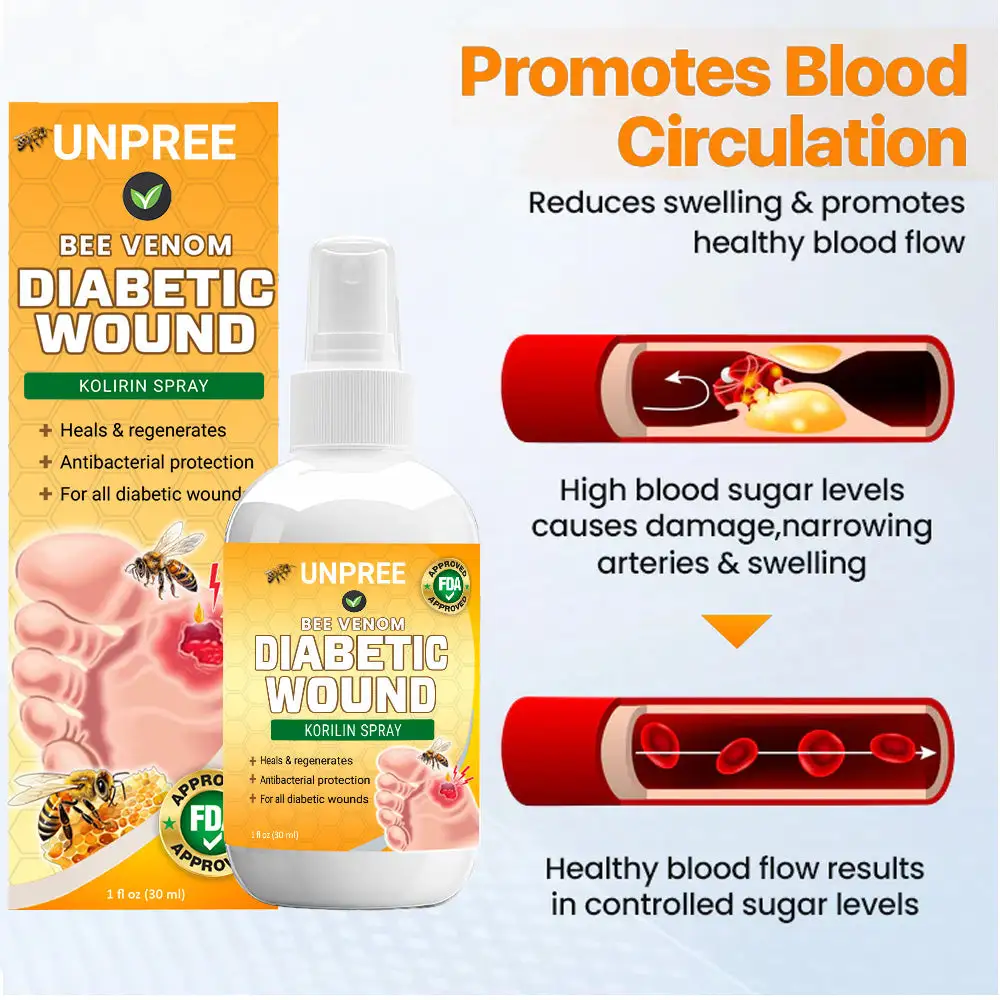 UNPREE™ Bee Venom Diabetic Wound Kolirin Spray