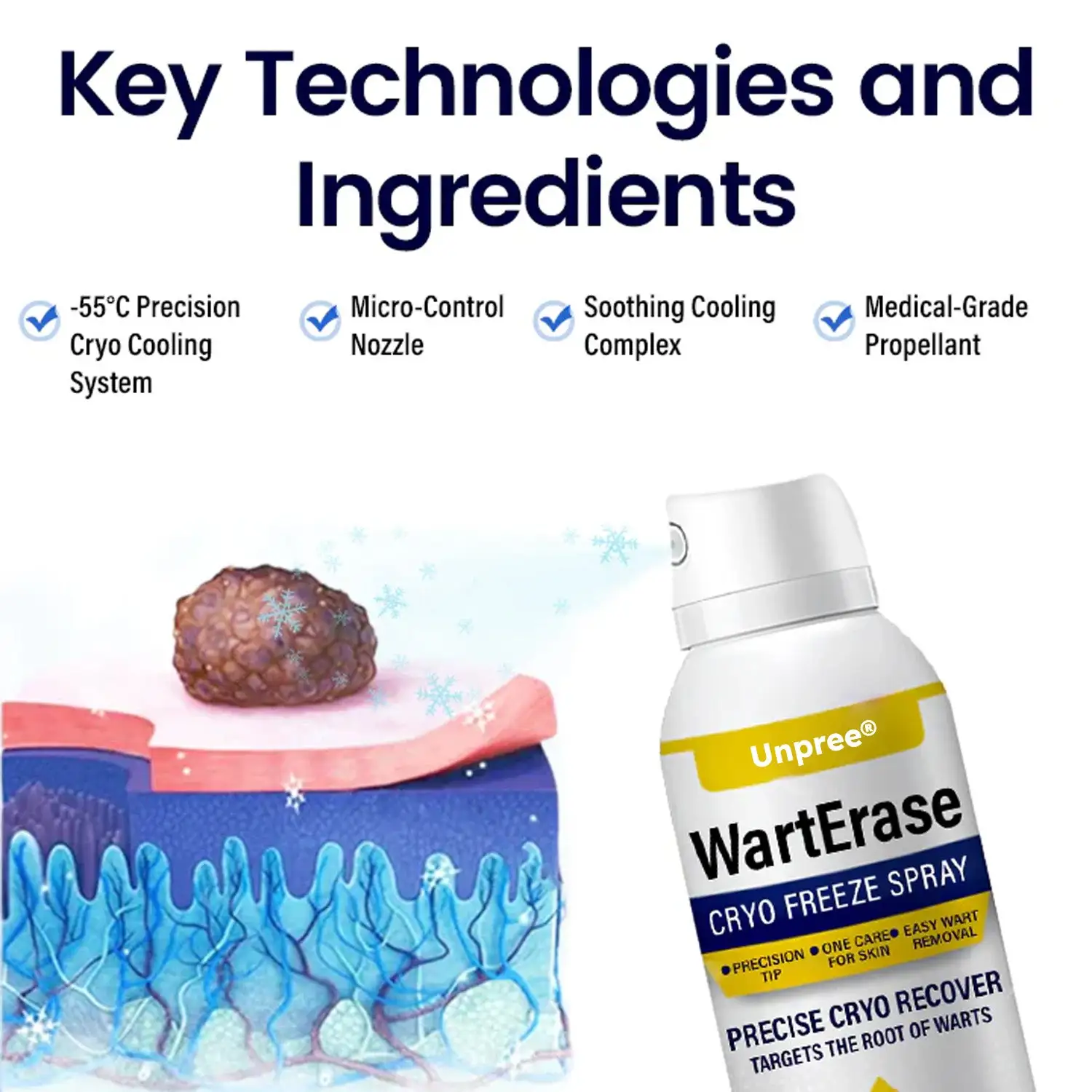 Unpree® WartErase Cryo Freeze Spray