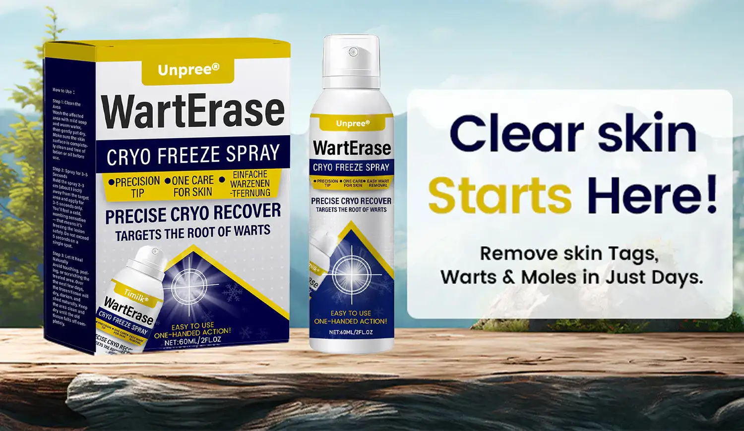 Unpree® WartErase Cryo Freeze Spray