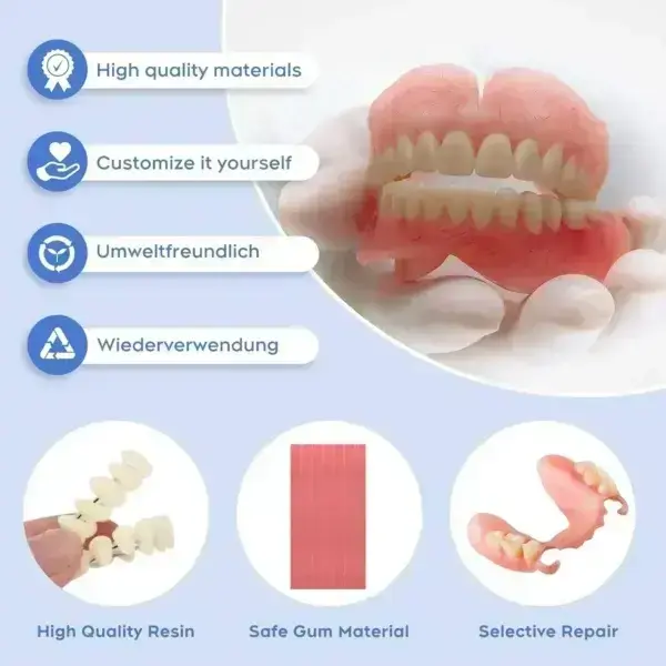 🔥Limited Time 50% OFF: 2nd ltem 60% Off🔥HazyGalaxy® Full Denture with Strong Suction ✅ Made and Shipped from the USA🍀