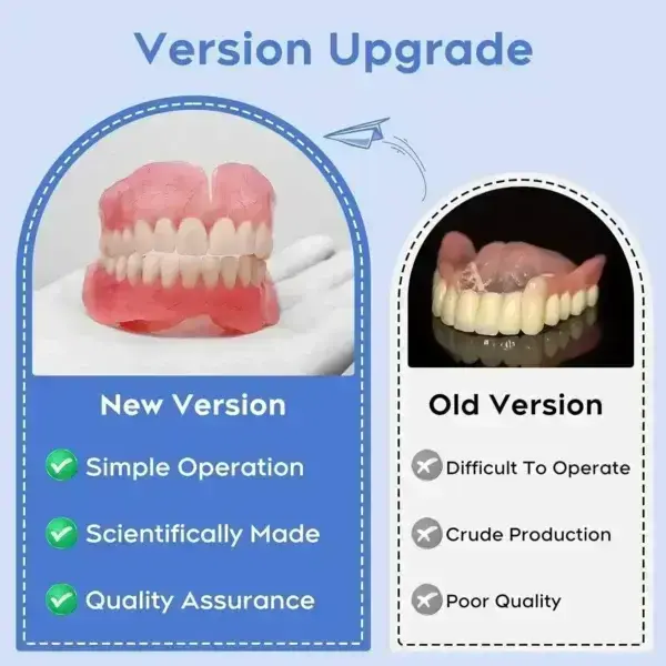 🔥Limited Time 50% OFF: 2nd ltem 60% Off🔥HazyGalaxy® Full Denture with Strong Suction ✅ Made and Shipped from the USA🍀